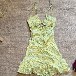 Zara Cutout Floral Dress
